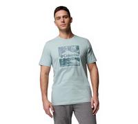 Columbia CSC Seasonal Logo Tee, T-Shirt à Manches Courtes, Bleu écrasé, Paysage Aquatique, M