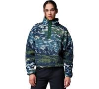 Columbia Demi-bouton-pression court imprimé Helvetia II pour femme, Everblue Sisters/Rain Forest, X-Large