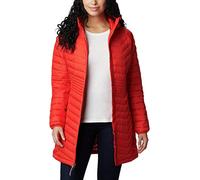 Columbia Doudoune à Capuche Imperméable Femme, Mi-longueur, POWDER LITE MID JACKET, polyester, WK0034