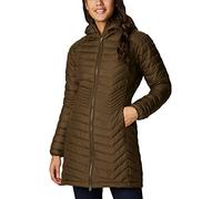 Columbia Doudoune à Capuche Imperméable Femme, Mi-longueur, POWDER LITE MID JACKET, polyester, WK0034
