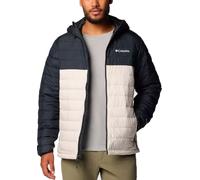 Columbia - Doudoune isolante et déperlante - Powder Lite II Hooded Jacket Dark Stone Black pour Homme - Taille XXL - Noir Noir XXL