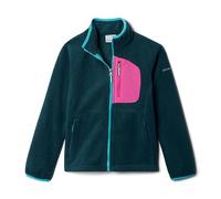 Columbia Fast Trek Fleece Full Zip, Veste Polaire Entièrement Zippée Mixte Enfant, Night Wave/Pink Ice, Taille L