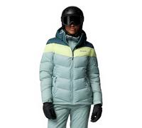 Columbia Femme Abbott Peak 2 Insulated Jacket Veste De Ski, Bleu Écrasé, Bleu Persistant, Brume Citron, XS EU