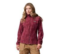 Columbia Femme Benton Springs Printed Full Veste Polaire Entièrement Zippée, Flux De Vin Riche, XS EU