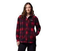 Columbia - Women's Benton Springs Shirt Jacket II - Veste polaire - XS - mountain red / omblur tonal