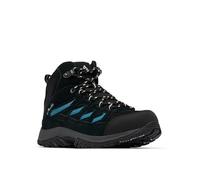 Columbia Femme Crestwood Mid Waterproof Bottes de Trekking et de randonnée mi-Hautes, Black, Skylight, 38.5 EU