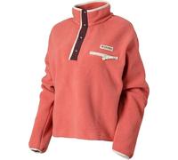 Columbia Femme Helvetia II Cropped Half Snap Pull-Over, Washed Red-moonvista-DK Stone, L
