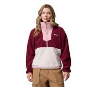 Columbia Femme Sequoia Grove Half Zip Fleece Pull en Polaire, Rich Wine, Dark Stone, Gomme Rose, XS EU