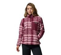 Columbia Femme West Bend 1/4 Zip 2 Pull en Polaire, Carreaux À Chevrons Vin Riche, L EU