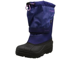 Columbia Femme Youth Powderbug Plus II Bottes de Neige, Violet (Eve, Northern Lights), 36.5 EU