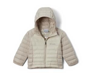 Columbia Fille Powder Lite 2 Hooded Jacket Doudoune À Capuche, Craie/pierre Foncée, 140 EU