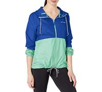 Columbia Flash Forward Veste coupe-vent pour femme, Femme, Veste coquillage, 1585911, Lapis bleu/menthe Cay, M
