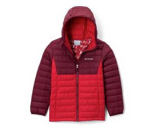 Columbia Garçon Powder Lite 2 Hooded Jacket Doudoune À Capuche, Rouge Montagne, Vin Riche, 164 EU