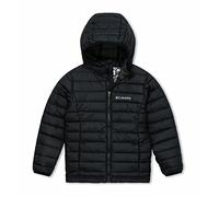 Columbia Garçon Powder Lite Boys Hooded Doudoune Capuche, Noir, S EU