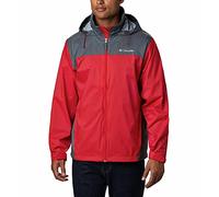 Columbia Glennaker Lake Veste Imperméable, Veste coquillage Homme, Rouge montagne, graphite, L, (Lot de 1)