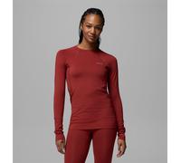 Columbia Midweight Stretch Long Sleeve Base Layer Rouge S Femme