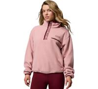 Columbia - Helvetia II Cropped Half Snap Fleece Eraser Pink Fig Rich Wine - S - Polaire
