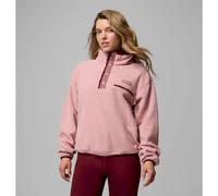 Columbia - Polaire demi-pressionnée - Helvetia II Cropped Half Snap Fleece Eraser Pink Fig Rich Wine pour Femme - Taille S - Rose Rose S