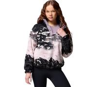 Columbia - Polaire imprimée demi-pressionnée - Helvetia II Printed Cropped Half Snap Shale Purple Sisters pour Femme - Taille L - Rose Rose L