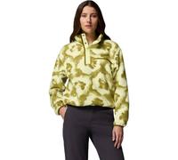Columbia - Polaire coupe courte à col montant demi-pressionné - Helvetia II Printed Cropped Half Snap Citron Haze Sprayflower pour Femme en Nylon - Vert M