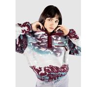 Columbia - Polaire imprimée demi-pressionnée - Helvetia II Printed Cropped Half Snap Rich Wine Sisters Rich Wine pour Femme - Taille L - Bordeaux Bordeaux L