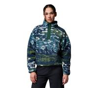 Columbia - Helvetia II Printed Cropped Half Snap - Polaire femme Everblue Sisters / Rain Forest - L