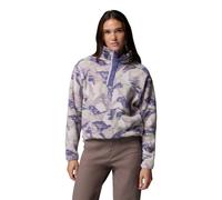 Columbia - Polaire coupe courte à col montant demi-pressionné - Helvetia II Printed Cropped Half Snap Lavender Pearl Sunscape pour Femme en Nylon - Violet XL