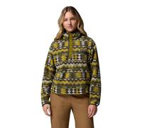 Columbia - Helvetia II Printed Cropped Half Snap - Polaire femme Mossy Green / Retrotree - XS