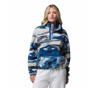 Columbia - Polaire Sherpa Courte Semi-boutonnée avec Imprimé Helvetia™ II - Bleu - Taille XL - Femme