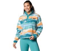 Columbia Helvetia II Printed Cropped Half Snap - Polaire femme Teal / Rogue Valley M