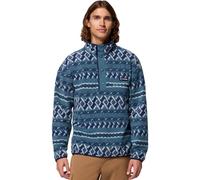 Columbia - Polaire imprimée demi-pressionnée - Helvetia II Printed Half Snap Fleece Everblue Knitknot pour Homme - Taille L - Bleu Bleu L