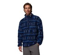 Columbia - Helvetia II Printed Half Snap Fleece - Polaire homme Mountain Blue / Retrotree - S
