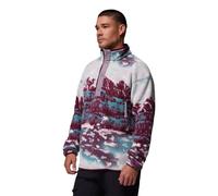 Columbia - Helvetia II Printed Half Snap Fleece - Polaire homme Rich Wine Sisters - S