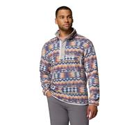 Columbia - Helvetia II Printed Half Snap Fleece - Polaire homme Sea Salt / Retrotree - L
