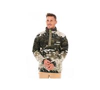 Columbia - Polaire imprimée demi-pressionnée - Helvetia II Printed Half Snap Fleece Safari Sisters pour Homme - Taille S - Kaki Kaki S