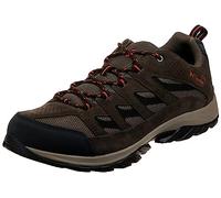 Columbia Homme Crestwood Chaussure de randonnée, Marron Camouflage/Vague de Chaleur, 43 EU Large