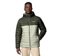 Columbia Homme Powder Lite 2 Hooded Jacket Doudoune À Capuche, Safari/Greenscape, L