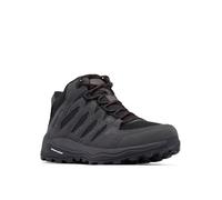 Columbia Homme Redmond IV Mid Waterproof Bottes de Trekking et de randonnée mi-Hautes, Black, Mountain Red, 48 EU