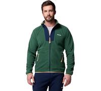 Columbia Homme Sequoia Grove Full Fleece Veste Polaire Entièrement Zippée, Forêt Tropicale, Bleu Marine Collégial, L EU