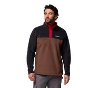 Columbia Sportswear Pull polaire Homme Steens Mountain Half Snap 2 – Tabac/Noir/Rouge – M EU