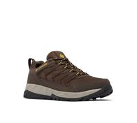 Columbia Homme STRATA Trail Low WP Chaussure de randonnée, Cordovan, Golden Yellow, 42 EU
