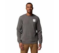 Columbia Homme Trek Crew Sweat-Shirt Ras du Cou, Anthracite Chiné, Marque Boxy, L EU