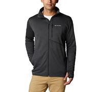 Columbia Homme Veste Polaire Entièrement Zippée, Black heather, S