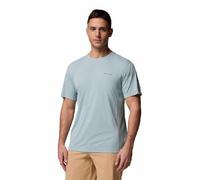 Columbia Homme Zero Rules Light Short Sleeve Crew T-Shirt Technique À Manches Courtes, Bleu Écrasé, S EU