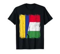 Columbia Italy Demi-drapeau Fière colombienne italienne Fierté T-Shirt
