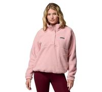 Columbia Jasper Ridge Pebbled Fleece Demi-bouton-pression pour femme, pull over polaire, gomme rose, XS