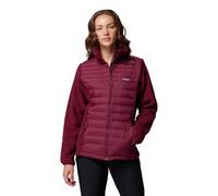 Columbia Juniper Peak Veste hybride pour femme, doudoune bouffante, vin riche, taille M