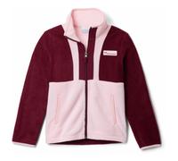 Columbia Mixte Enfant Back Bowl 2 Full Fleece Veste Polaire Entièrement Zippée, Vin Riche, Rose Satiné, 116 EU