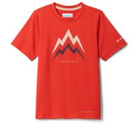 Columbia - Kid's Tech Trail Utility S/S Graphic Crew - T-shirt technique - M - super sonic / energetic