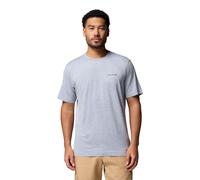 Columbia - Kwick Hike Back Graphic SS Tee - T-shirt homme Tradewinds Grey Heather / Linescape - S